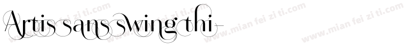 Artis sans swing thi字体转换